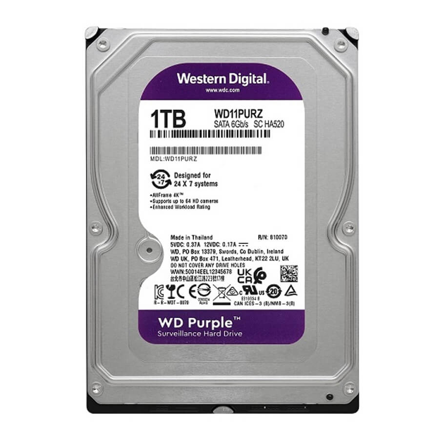 Ổ cứng chuyên dụng 1TB Western Purple WD11PURZ